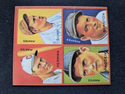 Tarjeta de béisbol 1935 Goudey 4-N-1 # 8K Blanton/Herman/Padden/Suhr (nuevo) Foto 1 de 3