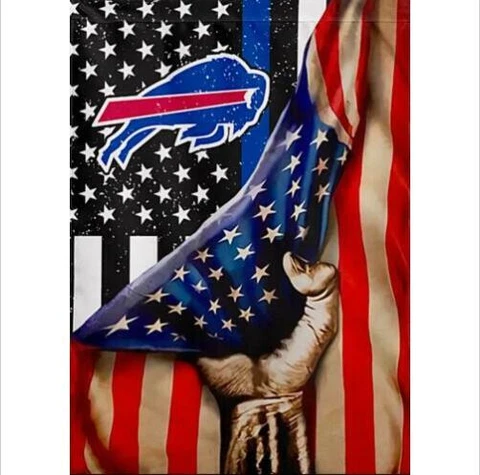 Buffalo Bills America 3X5 Flag Man Cave 3 x 5 Cover