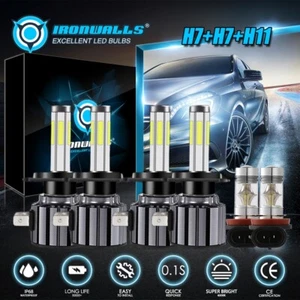 For Hyundai Sonata 2011 2012 2013 2014 6x LED Headlight Bulbs+Fog Lamp Combo Kit - Picture 1 of 12