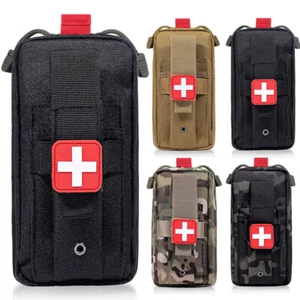 Tactical MOLLE Medical Pouch Rip-Away EMT First Aid Pouch IFAK Kit Waist Pack - Picture 1 of 15