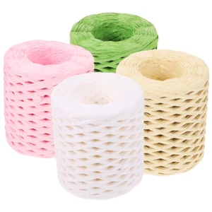 4 Rolls Chiffonband Bänder Bastband Geschenkdekorationsband - Bild 1 von 19