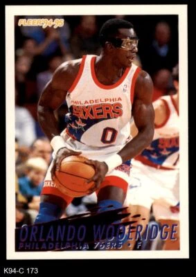 1994 Fleer #173 Orlando Woolridge 76ers Notre Dame 8 - NM/MT - Image 1 of 2