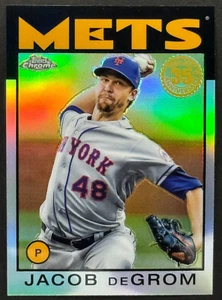 2021 Topps Chrome Jacob deGrom #86BC-23 1986-2021 Anniversary - Picture 1 of 2