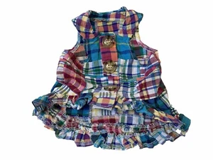 Teeny Tiny Boots & Barclays S Adorable Plaid Canine Doggie Jumper Dress - Picture 1 of 6