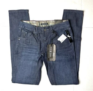 ZD Zana Di Jeans Womens Juniors Size 7 Blue Skinny Leg Low Rise Denim Pants Y2K - Picture 1 of 12