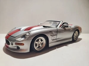 Bburago 2001 Shelby Series 1 Convertible 1:18 Scale Diecast Model Car Silver - Picture 1 of 9