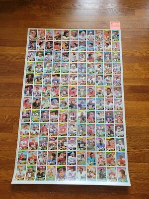 1984 Topps Football 132-card Uncut Sheet - Darrell Green, Andre Tippett RC! #2 - Image 1 of 4