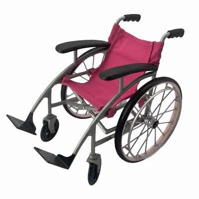 OG Pink Folding Wheel Chair Accessory for 18" American Girl My Life Dolls - Image 1 of 4