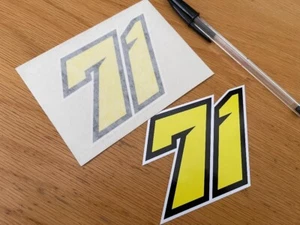 Dennis Foggia Rennnummer 71 (kleines Paar) - UK VERKÄUFER - Bild 1 von 1