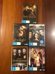 Twilight The Complete Saga 5 movies DVD R4 Set, Robert Pattison, Kristen Stewart - Picture 1 of 2
