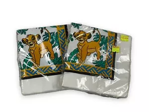 2 Vtg 90s Disney Lion King Simba 16 Count Napkins Party Supplies Beach Company - Picture 1 of 5
