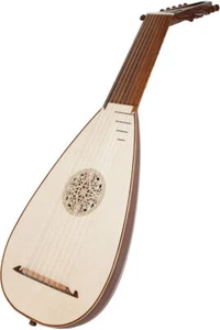 ROOSEBECK 8-COURSE TRAVEL LUTE w/ PADDED GIG BAG - Picture 1 of 8