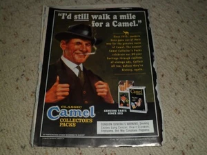 1995 CAMEL COLLECTOR'S PACKS CIGARETTES AD / ARTICLE - Imagen 1 de 1