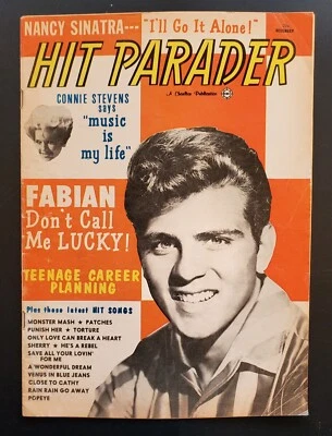 Hit Parader Dec 1962 Fabian Connie Stevens Ray Stevens Jimmy Dean Nancy Sinatra - Image 1 of 4