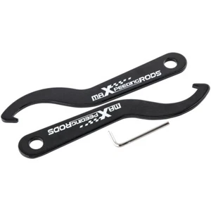 2x LLAVE DE AJUSTE ENROLLABLE SUSPENSIÓN LLAVE HERRAMIENTA NEGRA - Imagen 1 de 9