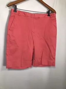 Brooks Brothers 346 Womens Advantage Chino Shorts Coral Size 8 - Picture 1 of 6