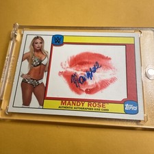 Mandy Rose 15/15  Autograph Kiss Card Rookie WWE Card  HTF Rare NXT  ONLY FANS
