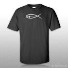 Jesus Fish T-Shirt Tee Shirt Dieu Jésus symbole chrétien