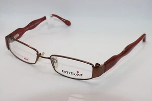 EASYTWIST CT 186 BROWN ORANGE AUTHENTIC DESIGNER EYEGLASSES 48-17 - Picture 1 of 4