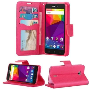 Funda protectora con ranura abatible de cuero para BLU Dash 4.5 D730U - Imagen 1 de 20