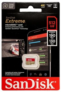 SanDisk 512GB U3 Micro SD Card Extreme For GoPro HERO 2024 HERO13 Black Creator - Picture 1 of 8