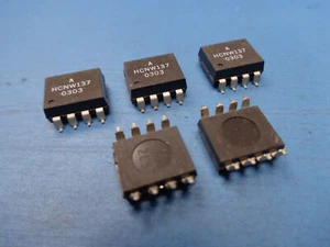 (5) AGILENT HCNW137#300 LOGIC OUT DC IN 1 CHANNEL OPTOCOUPLER 8 PIN WIDEBODY SMT - Picture 1 of 2