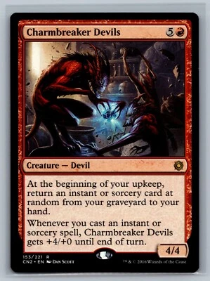 Magic MTG Conspiracy: Take the Crown Charmbreaker Devils #153/221 TCG CCG - Image 1 of 2