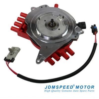 JDMSPEED Red Ignition Distributor With Wire Harness for Chevy Pontiac 10457702 - Image 1 of 4