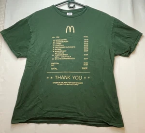 McDonald's McGold Card shirt mens XL short sleeve crew neck green - Picture 1 of 8