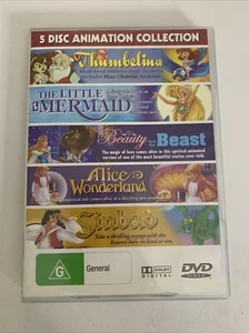 Thumbelina / Little Mermaid/ Beauty & The Beast/ Alice in Wonderland/ Sinbad DVD - Picture 1 of 4