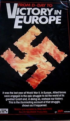From D-Day to Victory in Europe [VHS, 1985, Rare, B/W] Max Hastings - Image 1 of 3