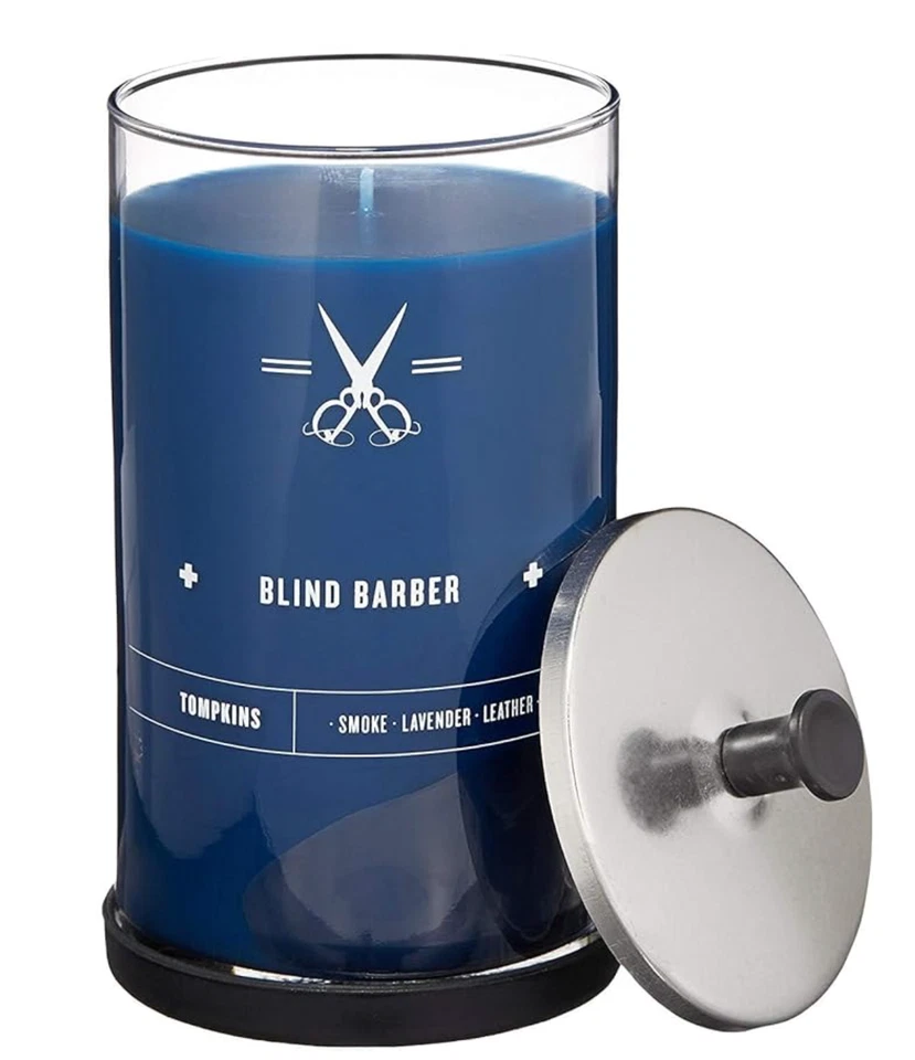 Blind Barber Tompkins Scented Candle 100 Hour Burn Time (23.6oz)  DAMAGED BOX - Image 1 of 1