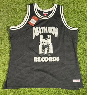 Nueva camiseta de baloncesto de hip hop de Deaath Row Records x Mitchell & Ness 50 años Foto 1 de 4