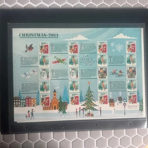 ROYAL MAIL SMILERS SHEET CELEBRATING CHRISTMAS 2014.HARD TO FIND. - Picture 1 of 7