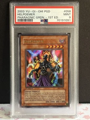 Yu-Gi-Oh! 2003 Helpoemer PGD-058 1st Edition Ultra Rare PSA Mint 9 - Image 1 of 2