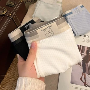 Men's Cotton Underwear Striped Teddy Bear Briefs Comfortable Breathable Panty 4L - Picture 1 of 27
