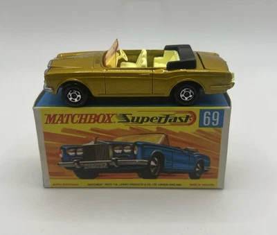 Caja Original Vintage Matchbox Superfast 69 Rolls Royce Silver Shadow COLOR RARO Foto 1 de 4