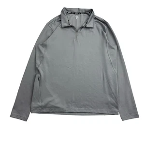 Western Rise Adapt 1/4 Zip Pullover Top Men’s XL Gray Stretch Long Sleeve - Picture 1 of 11