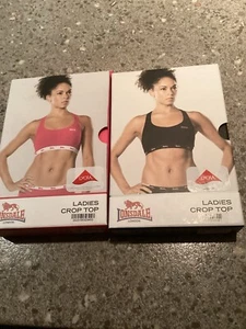 Brand New in Box..2 x Ladies Sports Crop Top . From Lonsdale.. Size 34 E - Picture 1 of 3