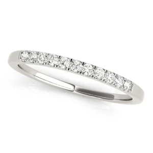 Halb-Ewigkeitsring D/VVS 0,25 kt Lab Created Diamant | - Bild 1 von 10