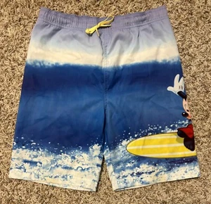 Disney Store Mickey Mouse Swim Trunks Shorts Boy Size M (7/8) - Picture 1 of 3