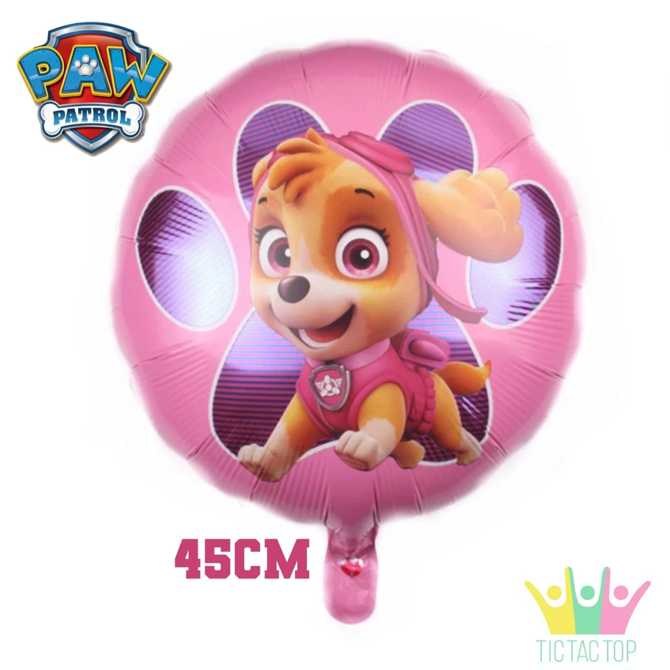 Skye Paw Patrol Balloon Foil Helium. Lolly Loot Bag Cake Party Cupcake Dog Flags - image 1 of 1