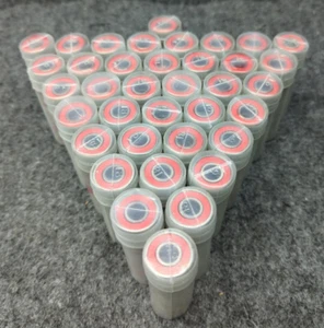 10 x 608-RS Red Rubber Shielded Greased Ball Bearing 22mm x 8mm x 7mm NEW - Picture 1 of 3