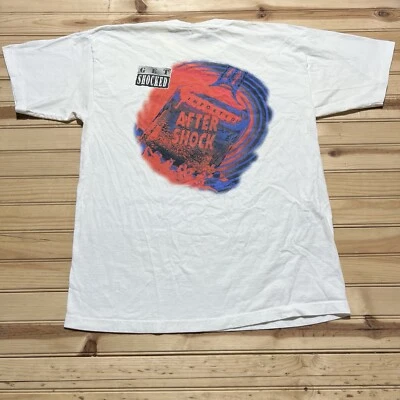 Camiseta Promocional Licor After Shock De Colección Hombres Talla XL Doble Cara Blanca Años 90 Foto 1 de 4