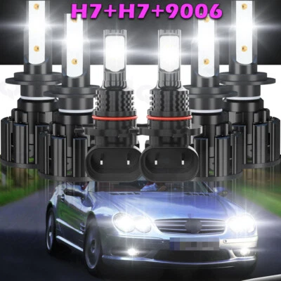 Kit de 6 faros antiniebla LED delanteros para Mercedes-Benz SL55 AMG 2003-2006 Foto 1 de 4