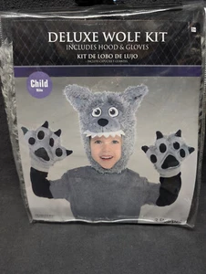 Deluxe Wolf Kit - Child Size One Size Fits All Halloween Costume Trick Or Treat - Picture 1 of 6