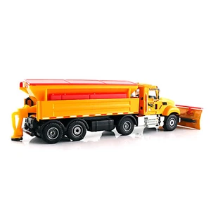 1:50 Winter Service Vehicle Snowplow Truck Car Alloy Model Toy Christmas Gift - Picture 1 of 8