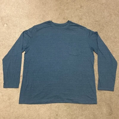 CAMISETA MERONA HOMBRE XXL AZUL MANGA LARGA BOLSILLO 52% Poliéster 48% Algodón Foto 1 de 4