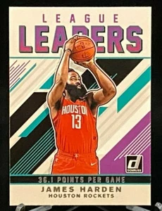 Donruss League Leaders #1 2019-20 James Harden Houston Rockets - Imagen 1 de 2