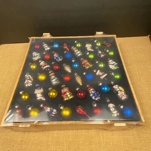 VTG Blown Glass Christmas Ornaments Set of 48 Old World European Hand painted - Picture 1 of 9